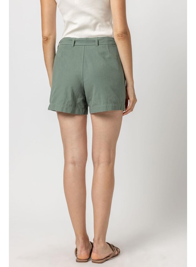 BELTED CANVAS SHORTS