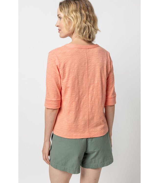 ELBOW SLEEVE SPLIT NECK