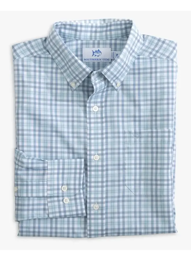 M LS BrrICHaywoodPlaidSprtshrt