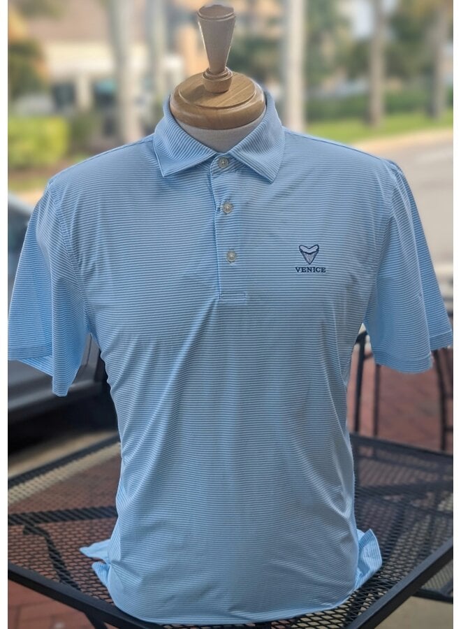 MSSBrrrMeadowbrookStripePolo - Venice Logo