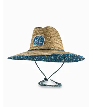 Southern Tide M Marg Madness Straw Hat / Atlantic Blue