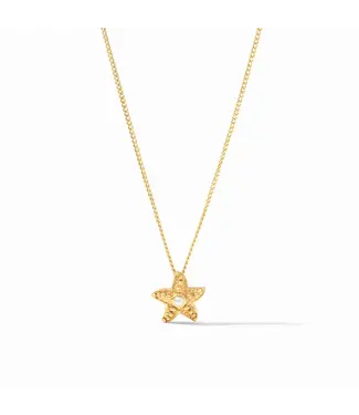 Julie Vos Sanibel Starfish Delicate Necklace-Pearl-OS