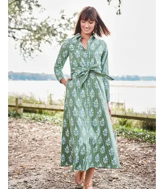 Spartina MARIANNE SHIRT DRESS HAMILTON MOTIF