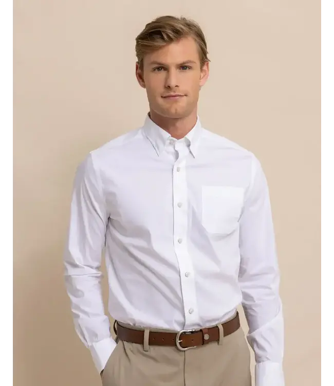 Southern Tide M LS Charleston Overbrook Solid Sportshirt