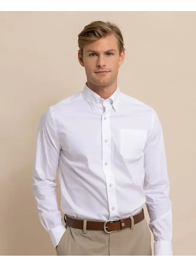 M LS Charleston Overbrook Solid Sportshirt