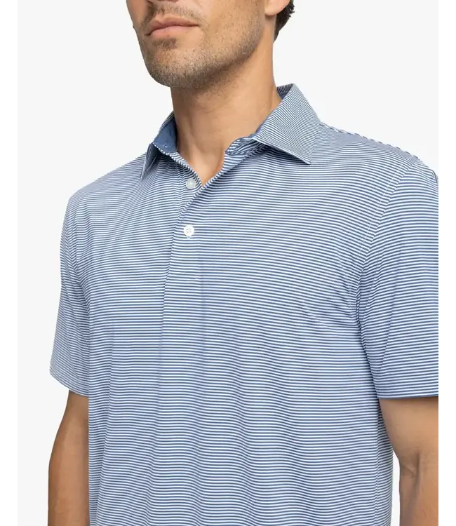 Southern Tide M SS Brrreeze Meadowbrook Stripe Polo