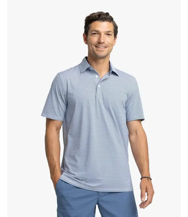 Southern Tide M SS Brrreeze Meadowbrook Stripe Polo