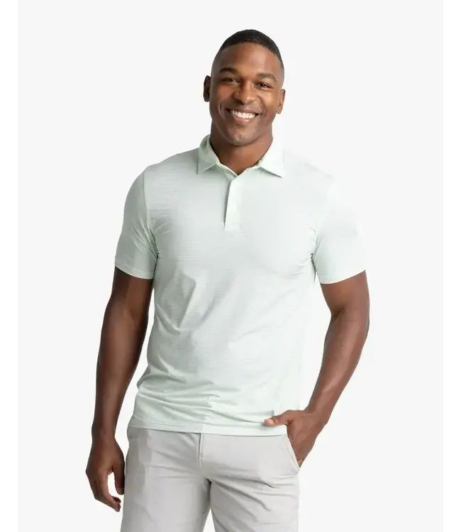 M SS Brrreeze Meadowbrook Stripe Polo