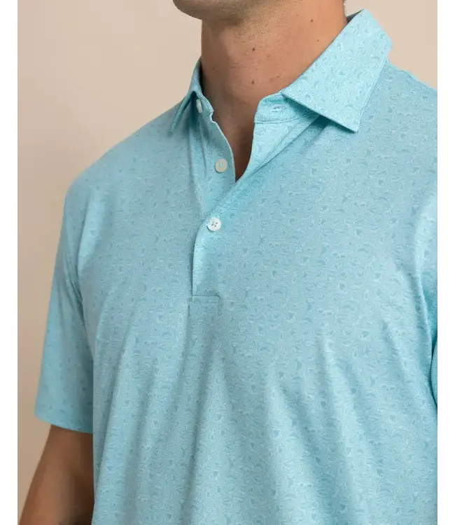 Southern Tide M SS Driver Let's Go Clubbing Polo