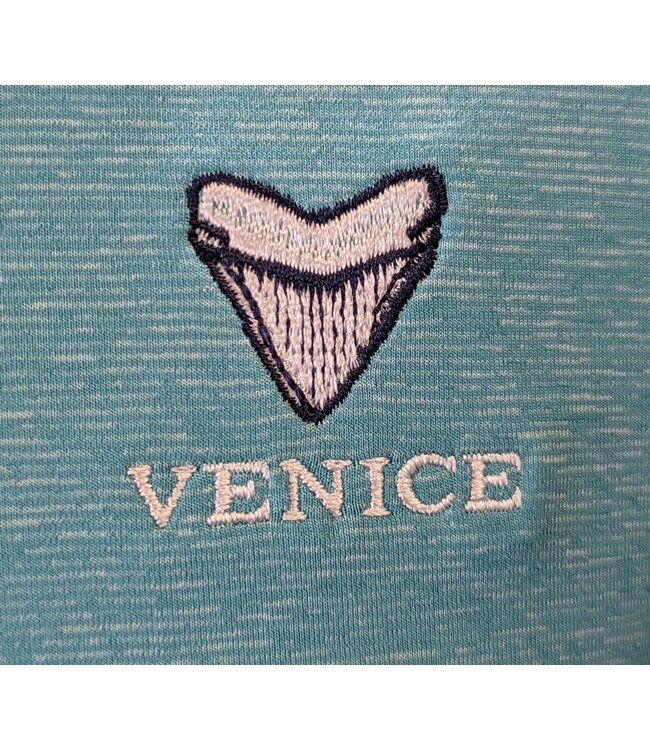 Southern Tide M SS brreeze Perf Heather Polo - Venice Logo +
