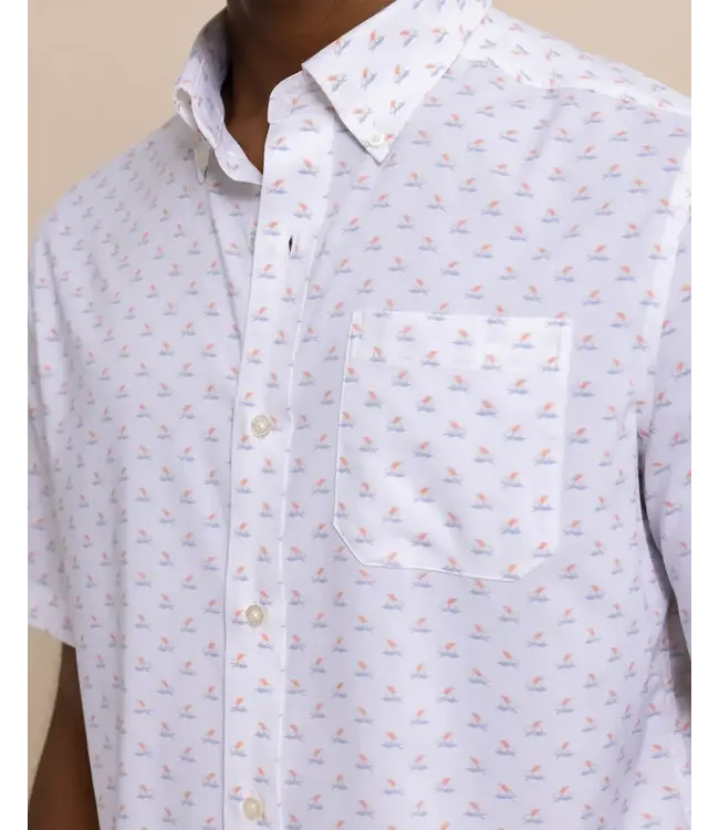 Southern Tide M SS Brrr IC Beach Voyager Sportshirt