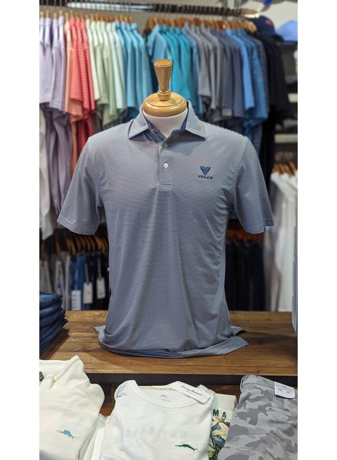 MSSBrrrMeadowbrookStripePolo-Venice Logo Aged Denim