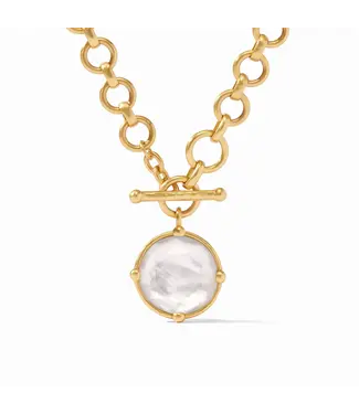 Julie Vos Honeybee Demi Necklace-Iridescent Clear Crystal-OS