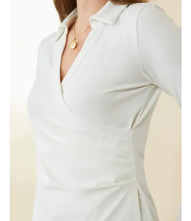 Spartina EDELINE WRAP TOP PEARL