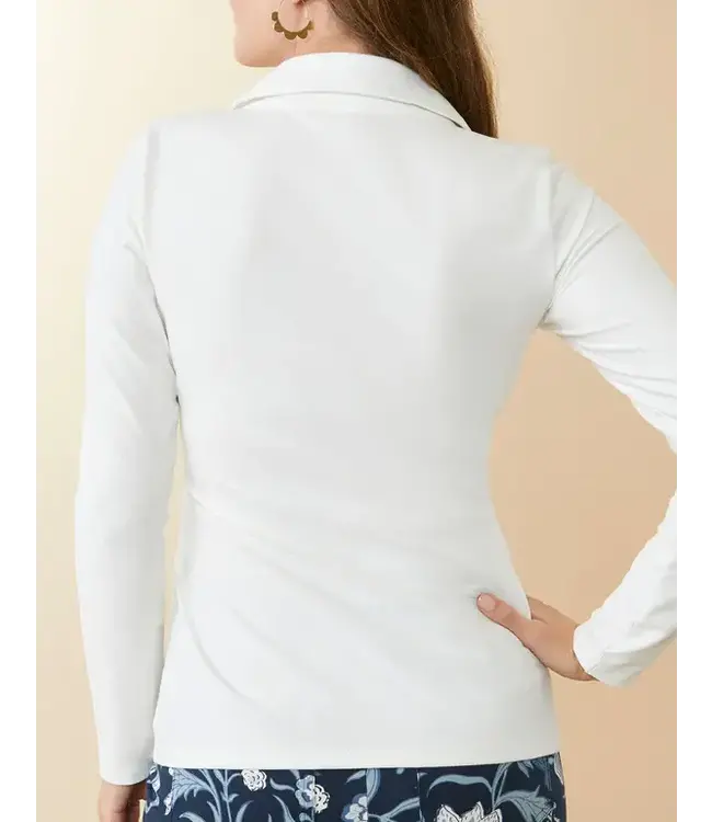 Spartina EDELINE WRAP TOP PEARL