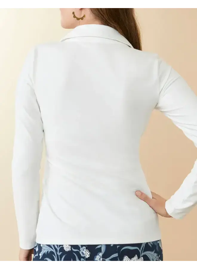 EDELINE WRAP TOP PEARL