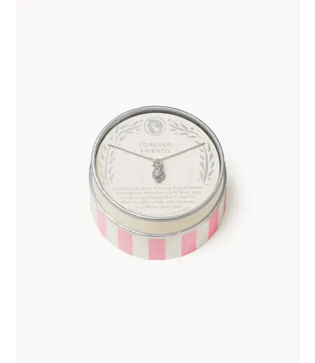 Spartina SLV CELEBRATE NECKLACE 18" FOREVER FRIENDS/PINA COLADA SIL