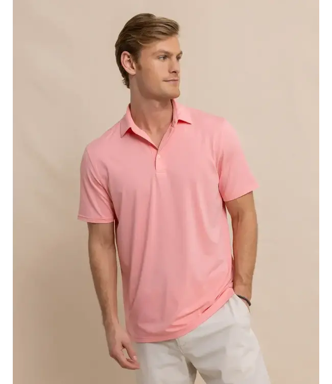 Southern Tide M SS brreeze Perf Heather Polo