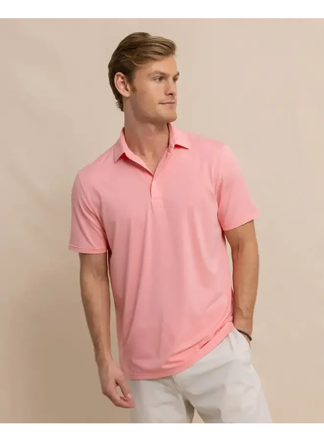 M SS brreeze Perf Heather Polo