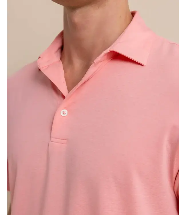 Southern Tide M SS brreeze Perf Heather Polo