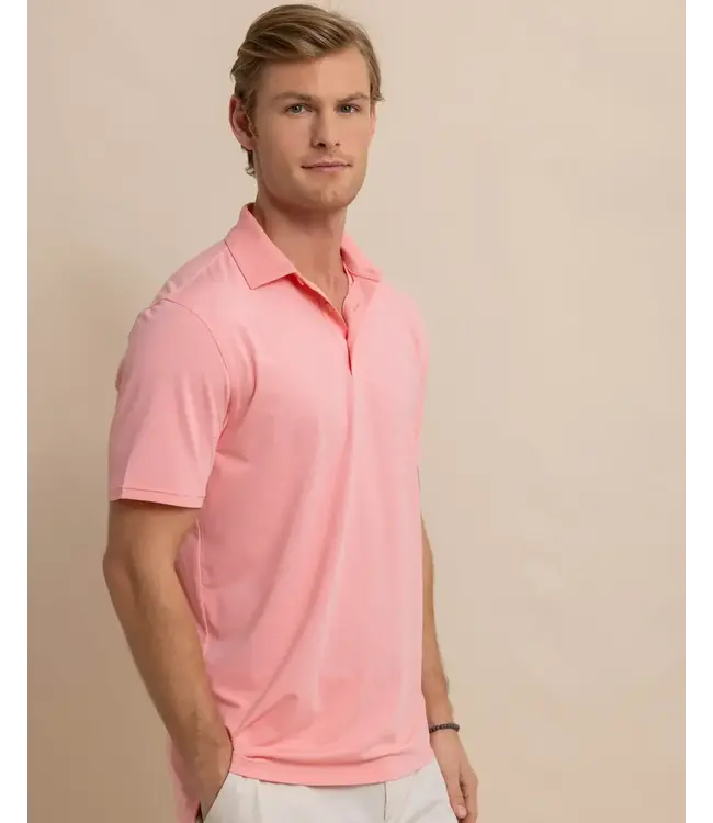 Southern Tide M SS brreeze Perf Heather Polo