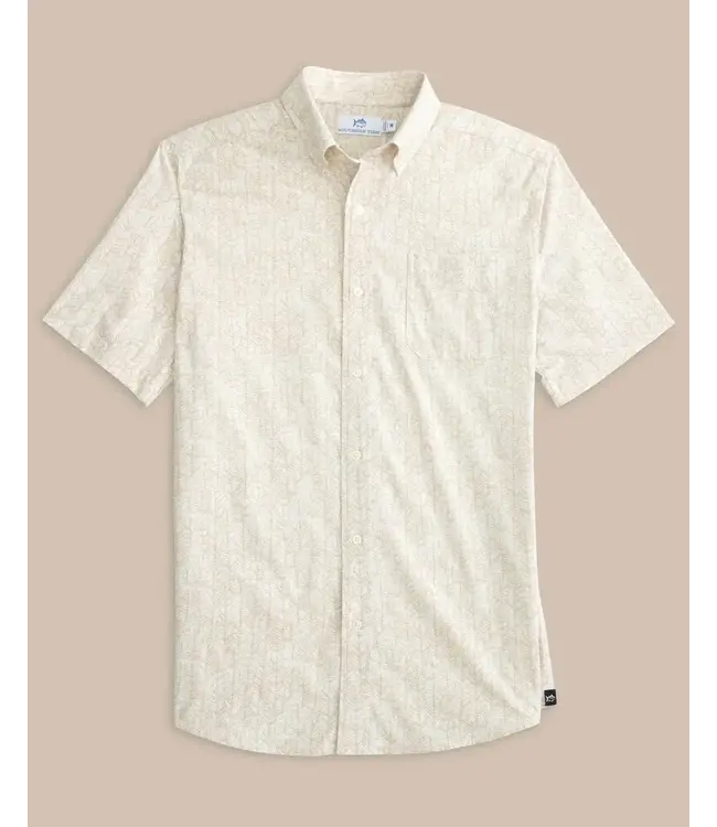 Southern Tide M SS IC Leagally Frond Sportshirt