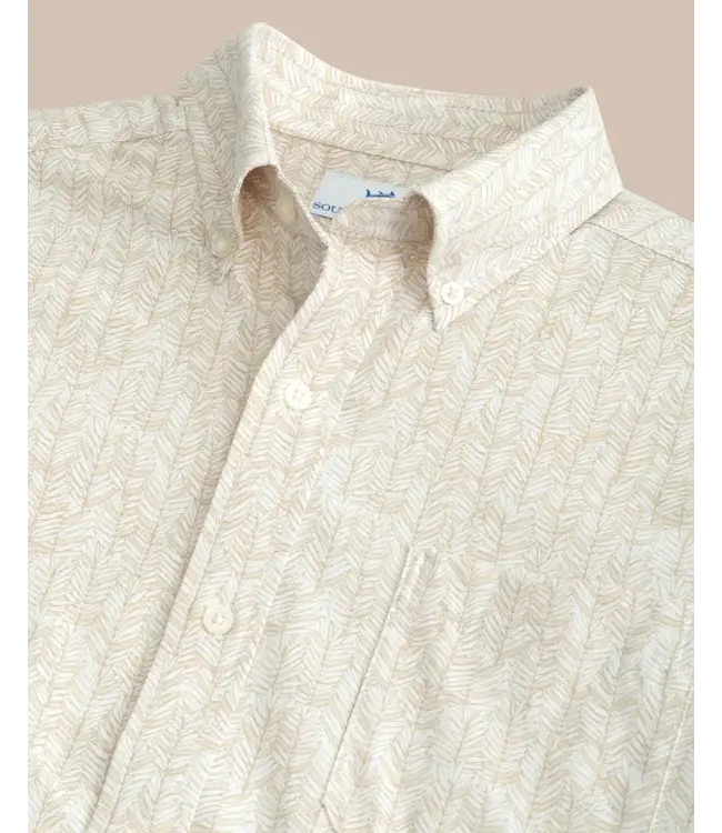 Southern Tide M SS IC Leagally Frond Sportshirt