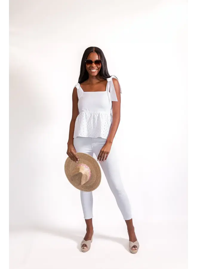 BOW SHOULDER TANK TOP