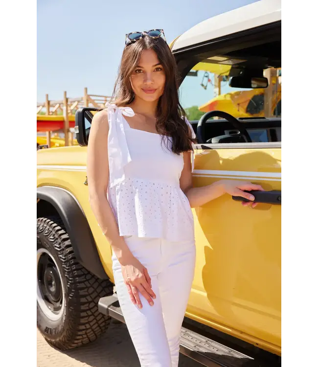 BOW SHOULDER TANK TOP