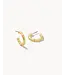 BAMBOO HOOP EARRINGS GOLD