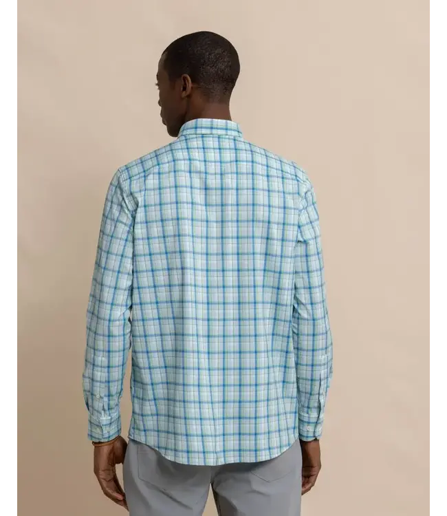 Southern Tide M LS brrr IC Whalehead Plaid Sportshirt