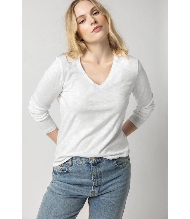 Lilla P LONG SLEEVE V-NECK