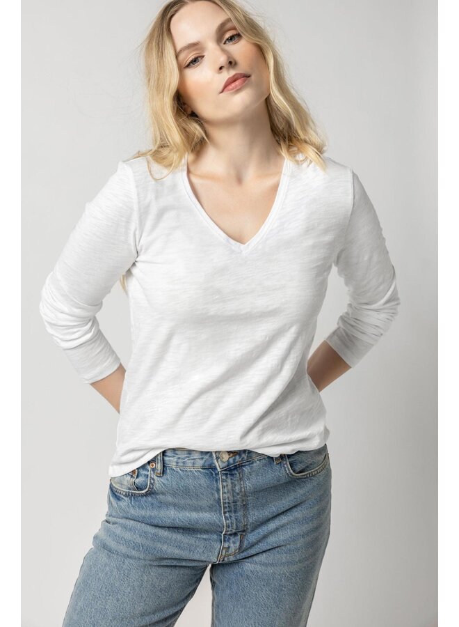 LONG SLEEVE V-NECK