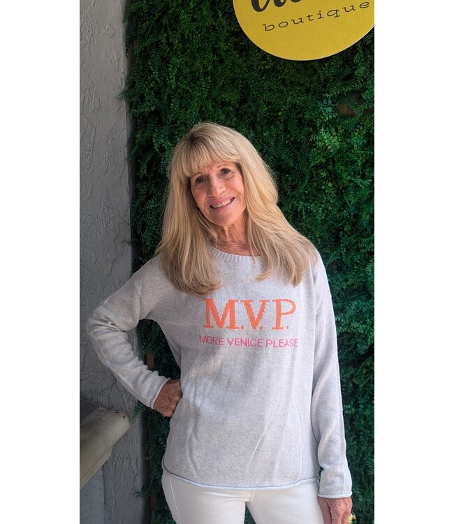 Pink Pineapple BOXY CREW - MORE VENICE PLEASE