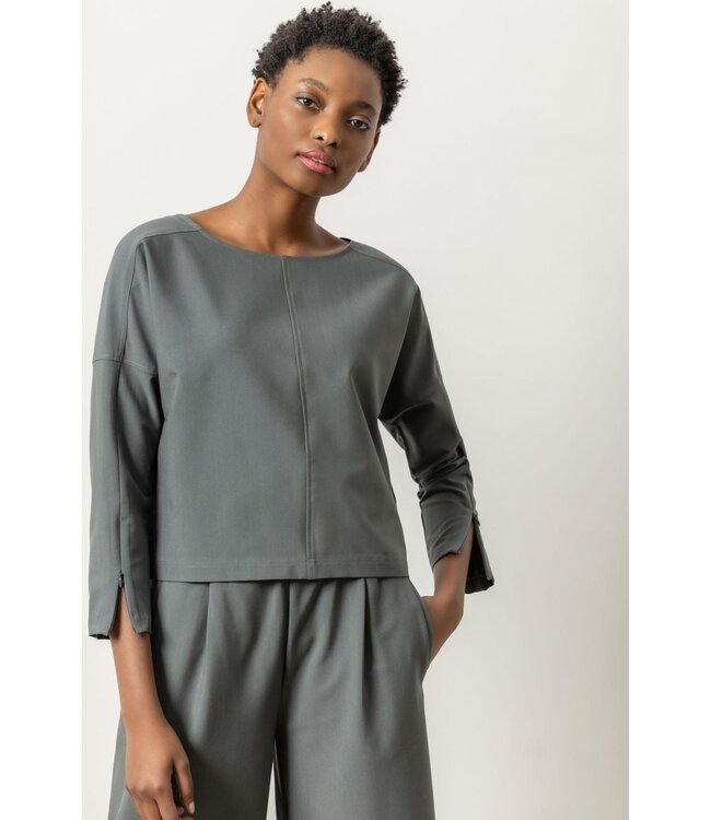 Lilla P ZIP DETAIL SEAMED TOP