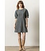 ZIP FRONT FLARED DRESS