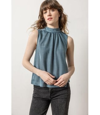 Lilla P SPARKLE SLEEVELES S MOCK NECK TOP