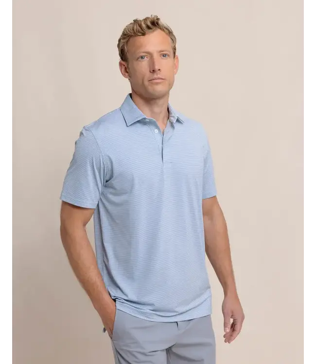 Southern Tide M SS Brrreeze Meadowbrook Stripe Polo