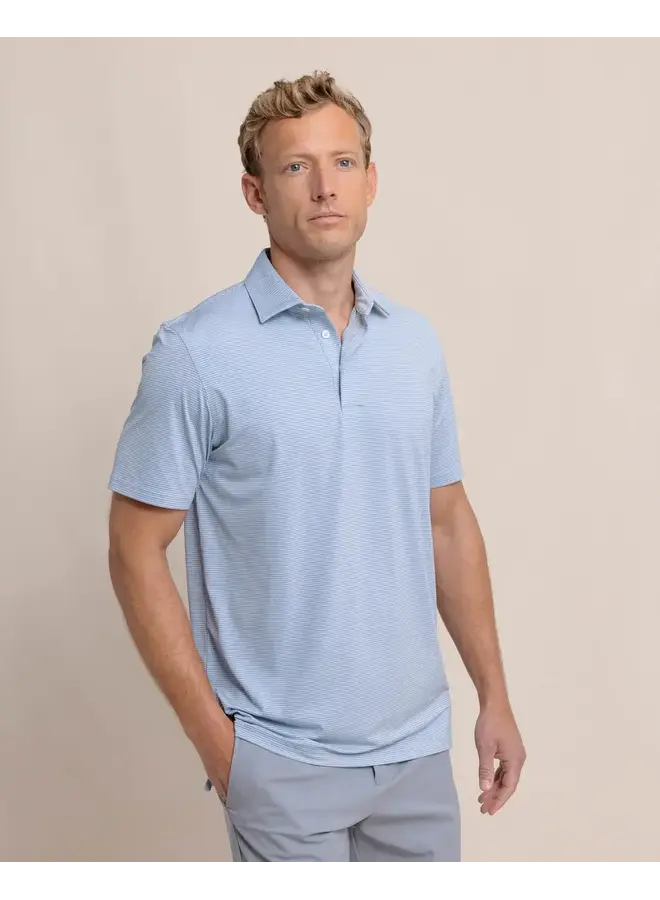 M SS Brrreeze Meadowbrook Stripe Polo