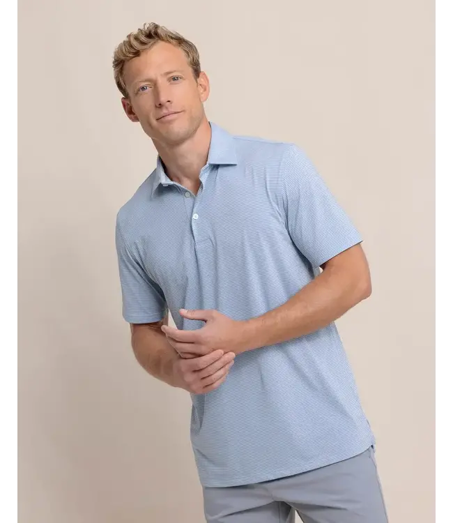 M SS Brrreeze Meadowbrook Stripe Polo