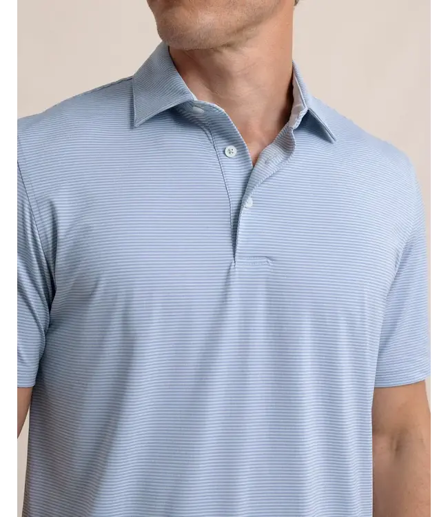 Southern Tide M SS Brrreeze Meadowbrook Stripe Polo