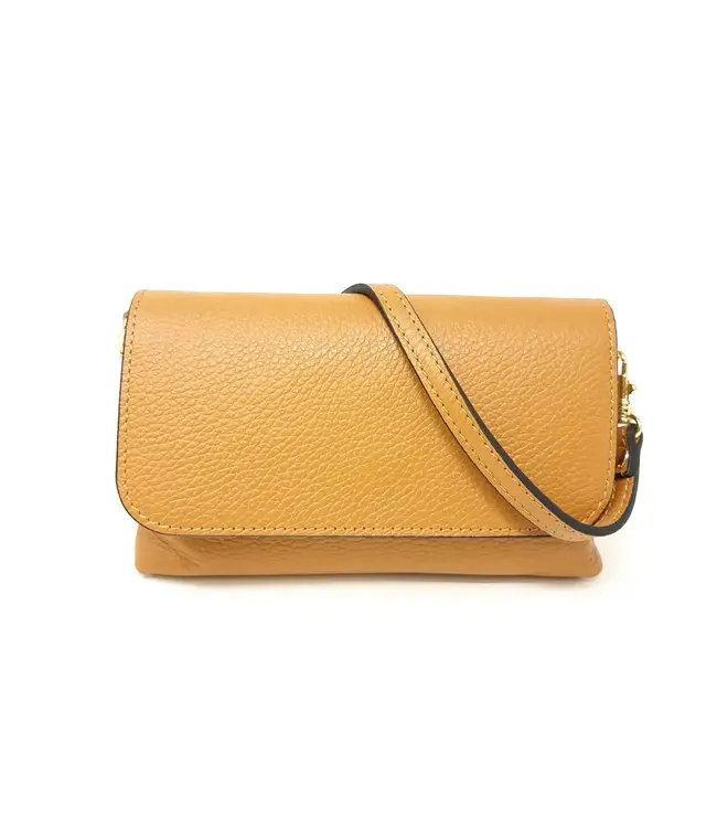 GF0603 LEATHER CROSSBODY CLUTCH