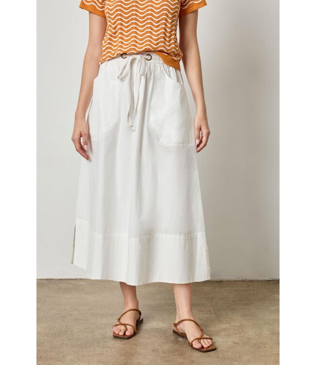 Lilla P LONG POPLIN SKIRT