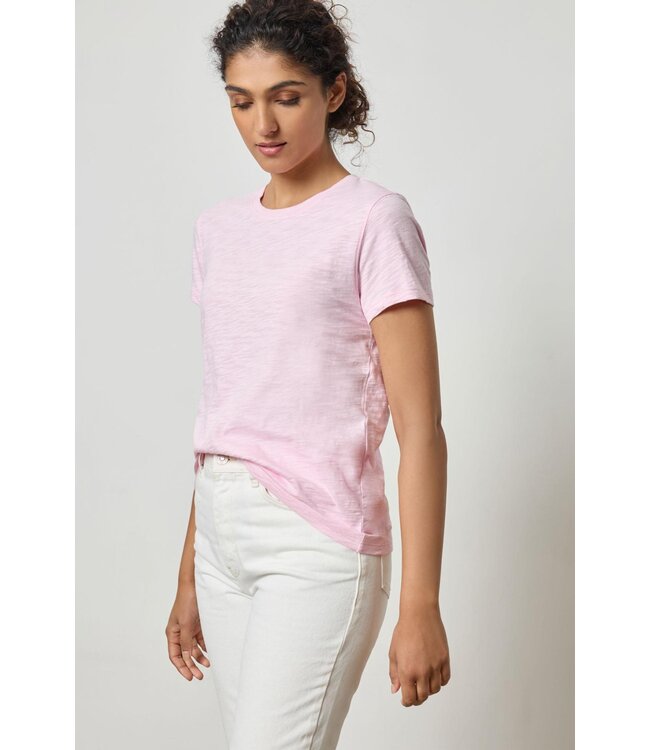 Lilla P SHORT SLEEVE BACK SEAM CREWNECK