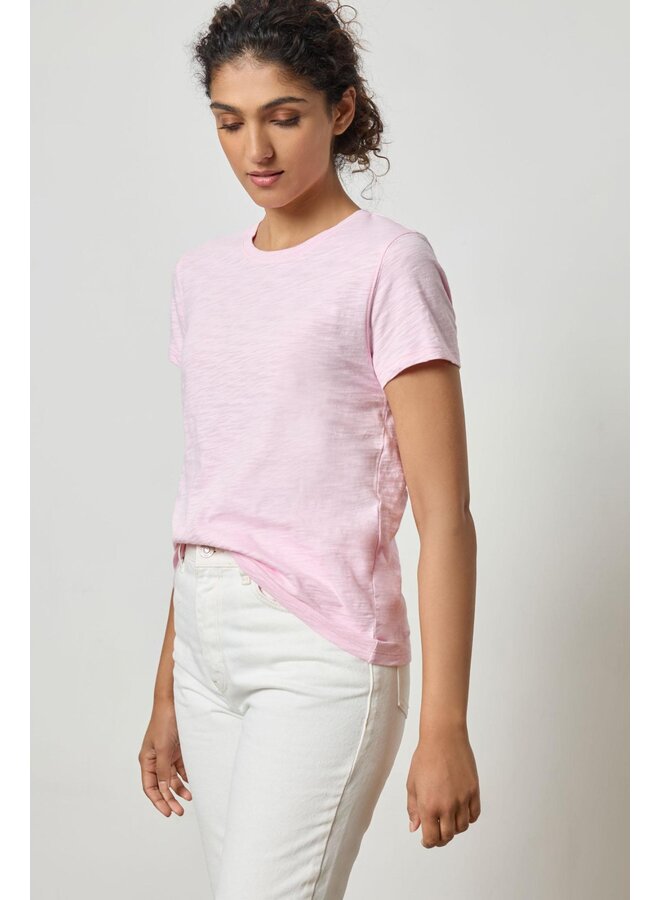 SHORT SLEEVE BACK SEAM CREWNECK