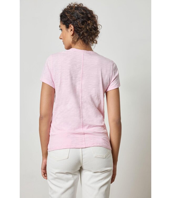 Lilla P SHORT SLEEVE BACK SEAM CREWNECK