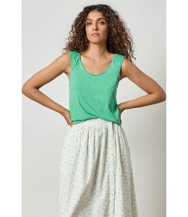 Lilla P SHIRRED STRAP TANK