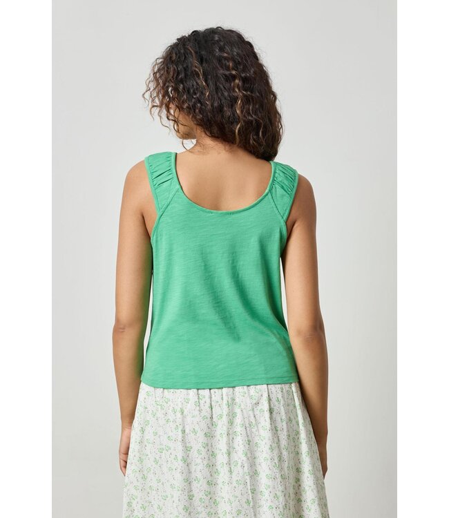SHIRRED STRAP TANK
