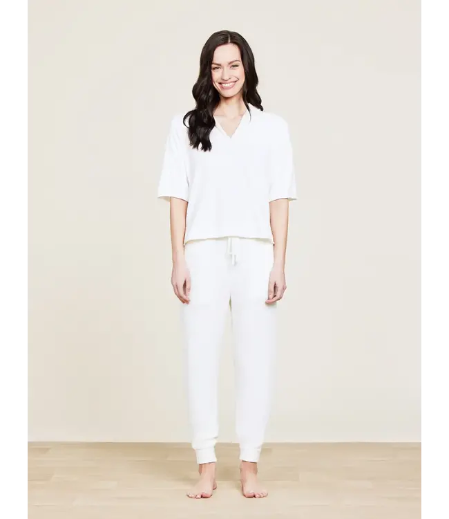 Barefoot Dreams CozyChic Ultra Lite® Collared Short Sleeve