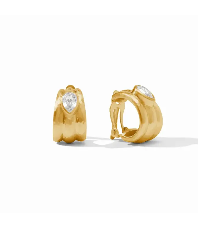 Julie Vos Cirque Stone Clip Cubic Zirconia